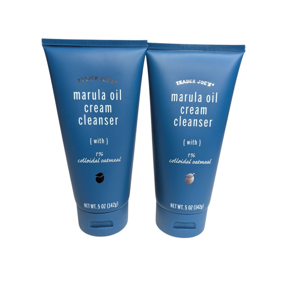 Trader Joes Marula Oil Cream Cleanser with 1% Colloidal Oatmeal 5oz Set‎ of 2 - Picture 3 of 3